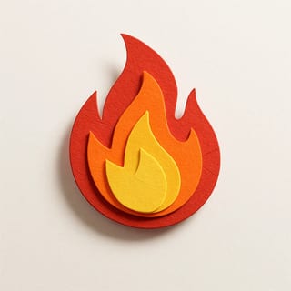 Paper Craft Style Emoji Icon