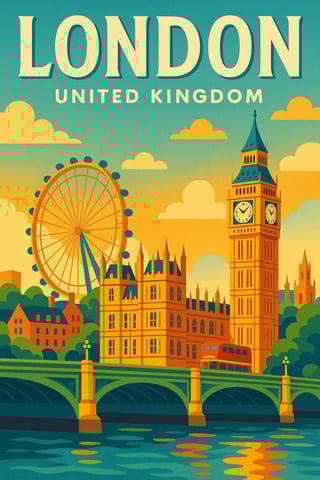 Colorful Vector Art Poster