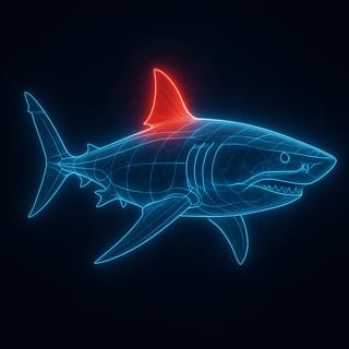 Glowing Line Anatomy Diagram