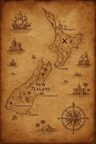 Google Maps to Ancient Treasure Map