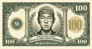 Classic Anime Nerd Otaku in the Style of Currency