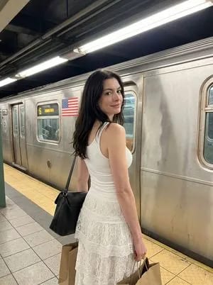 Candid Subway Platform Portrait