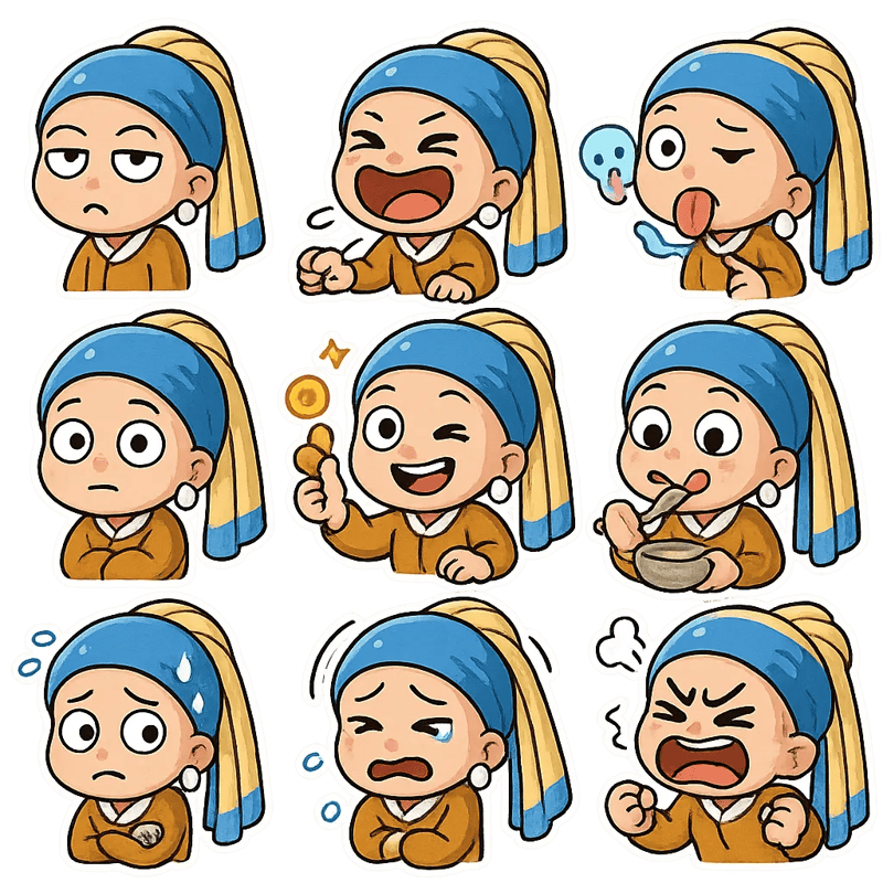 Chibi Character Sticker Pack