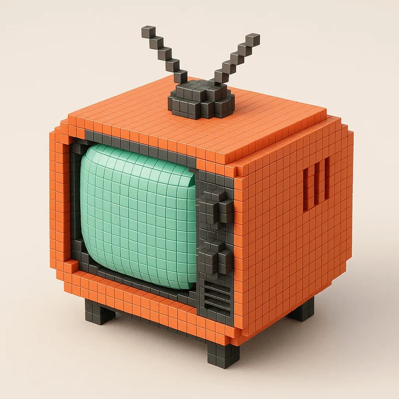 Voxel-Style 3D Icon Conversion