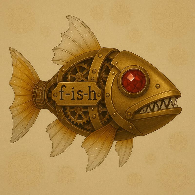 Steampunk Mechanical Fish