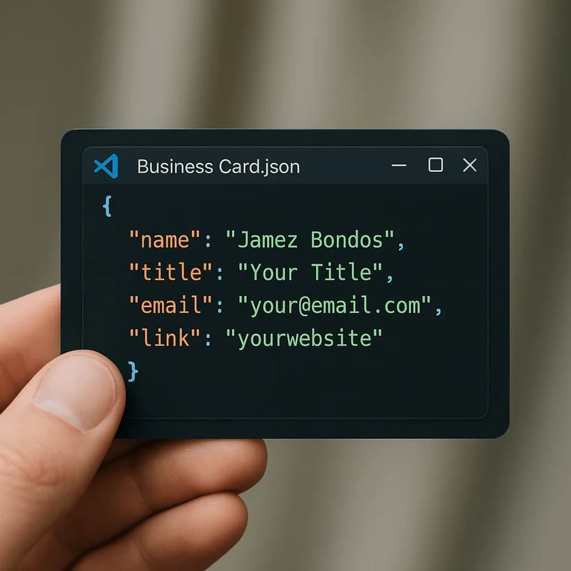Code-Style Business Card