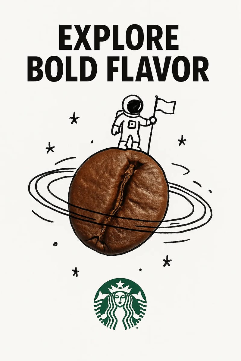 Real Object with Hand-Drawn Doodle Creative Ad