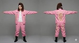 3D Model Asset Style: Classic Japanese Bosozoku (Female)