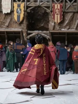 Origami Paper Craft Movie Poster Transformation