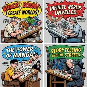 Pop-Art Comic Artist Diorama Prompt for Nano Banana Pro