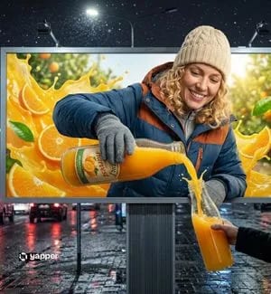 Hyper-realistic 3D Illusion Billboard Advertisement