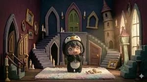 3D Tiny Anime Girl 'Gugu' Sequence