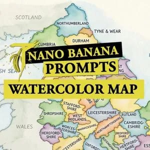 Watercolor Map Generation Prompt