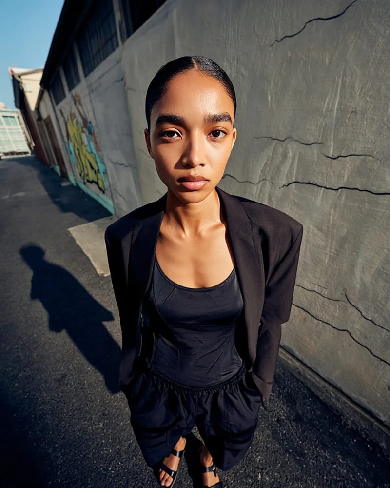 AI color change after result showing recolored clothes