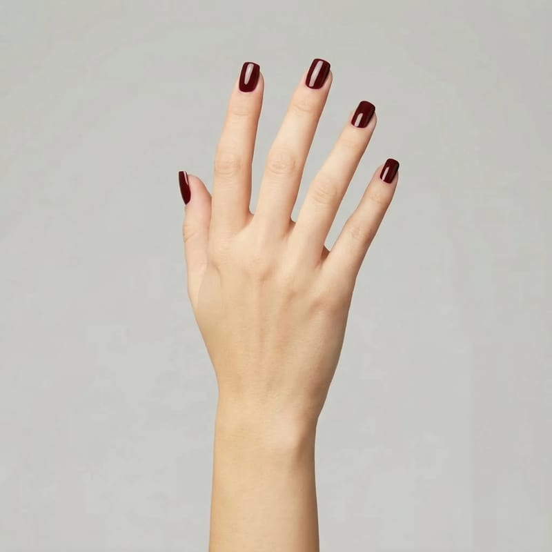 Ring try-on before, hand without jewelry