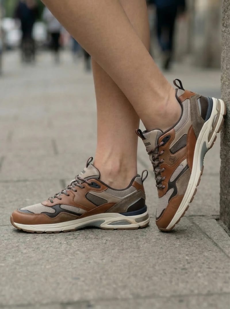 Virtual shoe fitting result with AI-generated shoe swap