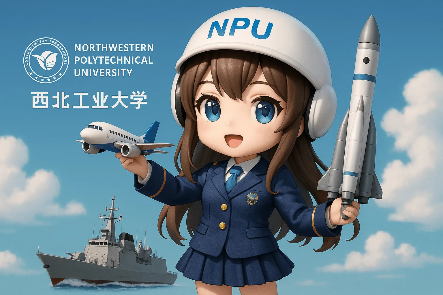 3D Chibi University Mascot