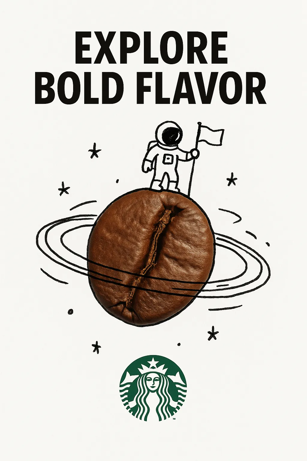 Real Object with Hand-Drawn Doodle Creative Ad