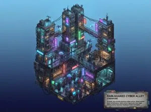 Whimsical Cyberpunk Alley Network