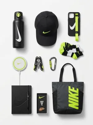 Premium Branded Merchandise Capsule Collection (Knolling Perspective)