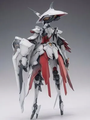 Full Armor Mecha Girl model kit concept prompt