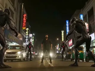 Single Prompt Generates South Indian Movie Scene with Aliens