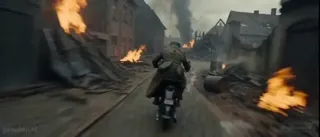 Cinematic WW2 Motorcycle Escape