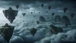 Surreal Battlefield Ronin Action Scene