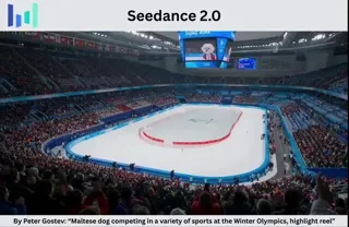 Maltese Dog Winter Olympics Highlight Reel