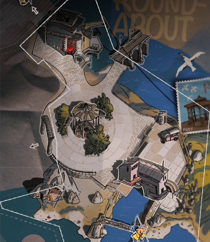 Map of Quisach Roundabout